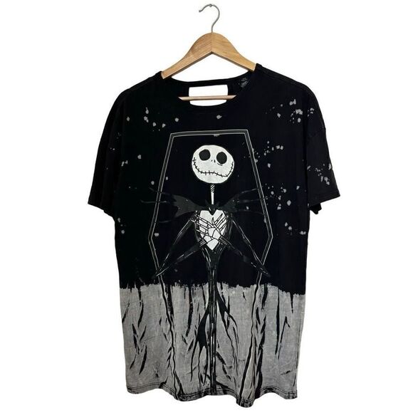 Disney The Nightmare Before Christmas Jack Dip-Dye Oversized T-Shirt medium - Picture 1 of 15